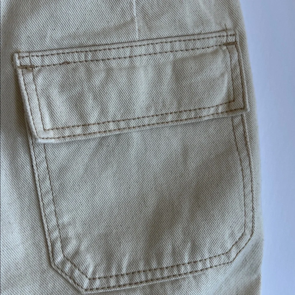 BDG Urban Outfitters Bandana Patchwork Jeans wide leg White Red Blue size 24 - Picture 11 of 12